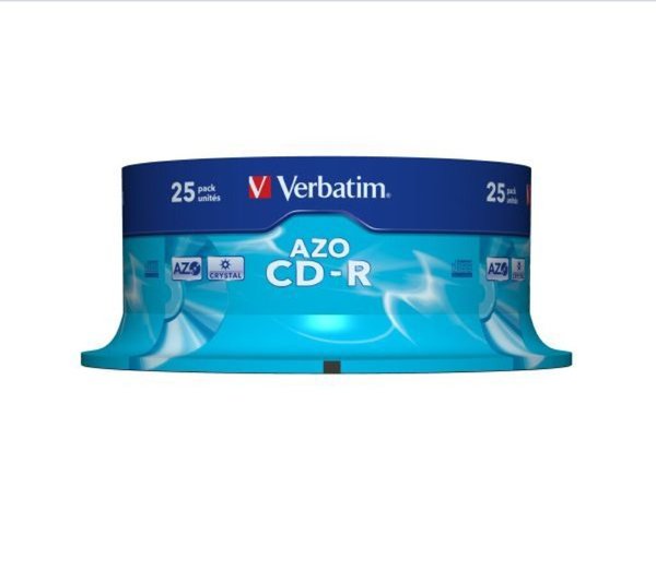 Verbatim Azo Crystal CD-R 80min/700MB 52x, 25er Spindel