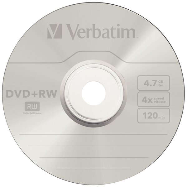 Verbatim DVD+RW 4.7GB 4x, 5er Jewelcase