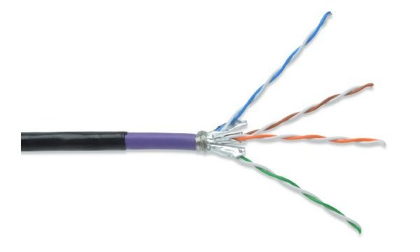Verlegekabel DIGITUS S/FTP Cat7 1000.00m Erdkabel schwarz