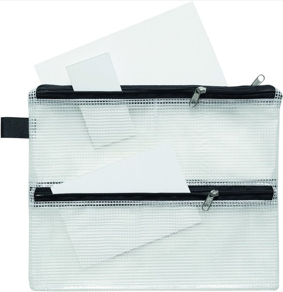 Vierkammer-Kleinkrambeutel schwarz 200 x 245 x 0 mm (HxBxT)