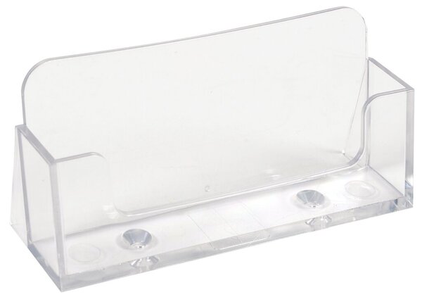 Visitenkartenhalter glasklar, 1 Fach aus einem Guss gefertigt