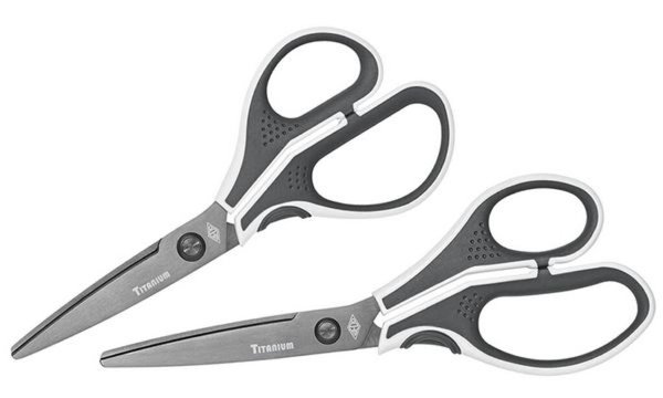 WEDO Edelstahlschere TITAN CUT-IT, Länge: 175 mm, grau/weiß (6219867)