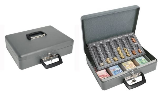 WEDO Geldzählkassette Maxi, grau, a us Stahlblech (62150666)