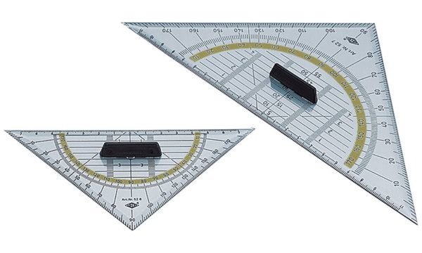 WEDO Geodreieck, Hypotenuse 160 mm, mit abnehmbarem Griff (62078928)