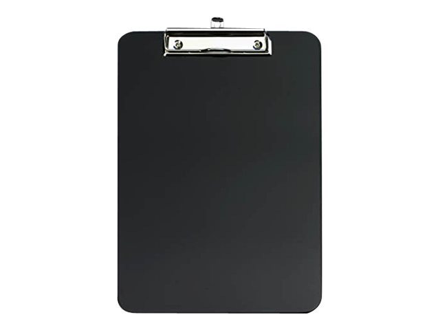 WEDO Klemmbrett, DIN A4, aus ABS-Kunststoff, schwarz abgerundete Ecken, vernick