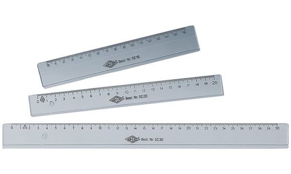 WEDO Lineal, 200 mm, aus Kunststoff , transparent (62078933)