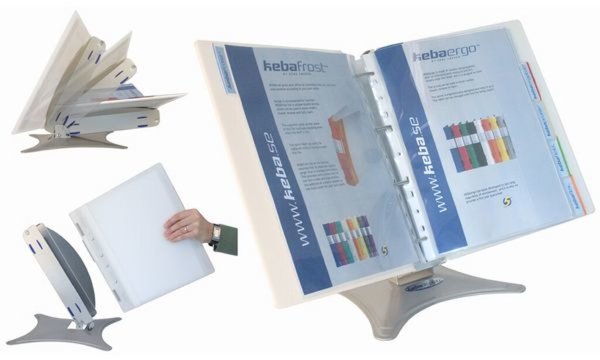 WEDO Tischständer KEBA-Display, mit ERGOGRIP Ordner, 56 mm (62058501)