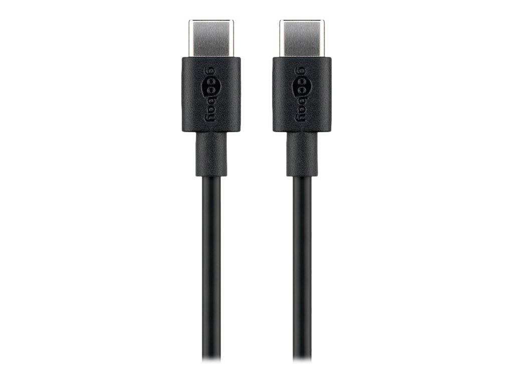 WENTRONIC Goobay USB-C? Lade- und Synchronisationskabel, 1 m, Schwarz (66318)