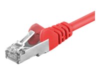 WENTRONIC Netzwerkkabel CAT 5-300 FTP RJ-45 - 3m Rot