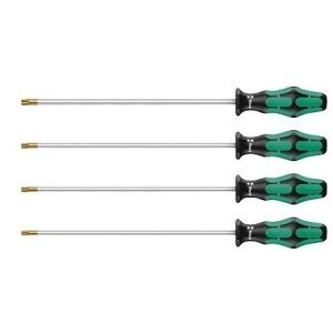 WERA Werkstatt Schraubendreher-Set 4teilig 367/4 TORX HF extra lang TORX (05028