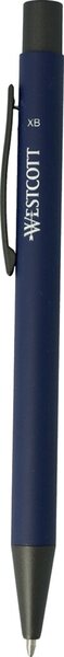 Westcott Druckkugelschreiber blau Schreibfarbe blau, Strichstärke XB