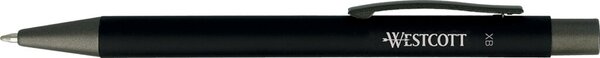 Westcott Druckkugelschreiber schwarz Schreibfarbe schwarz, Strichstärke XB