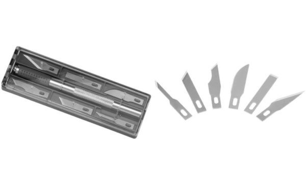 WESTCOTT Bastelmesser / Skalpell, S et, 7-teilig (62350243)