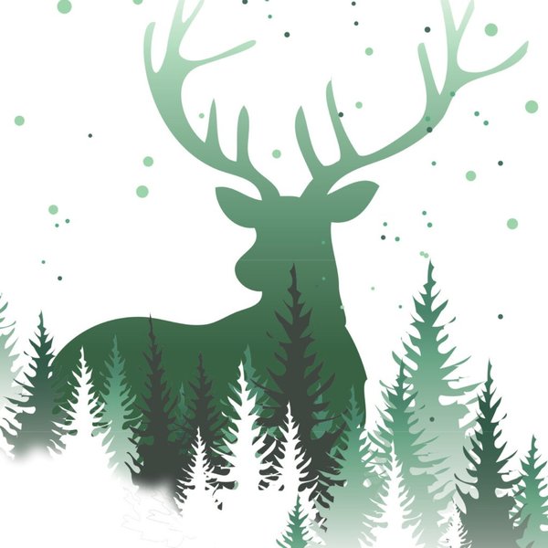 Weihnachts-Motiv-Papier A4, 90g Christmas Forest, Feinpapier Weihnachts-Motiv-Papier A4, 90g Christmas Forest, Feinpapier