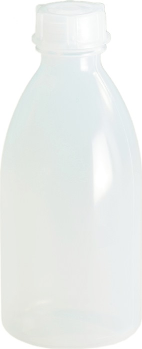 Weithalsflasche H.177mm D.75mm PE (LDPE) natur Einfüllöffnung-D.19mm Inh.500ml