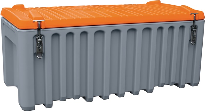 Werkzeugbox B1200xT600xH540mm PE grau/orange 250l