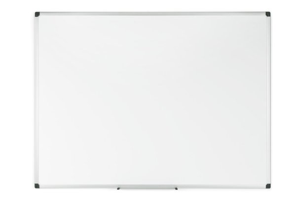 Whiteboard 120 x 90 cm mit Aluminiumrahmen, leicht gerasterte