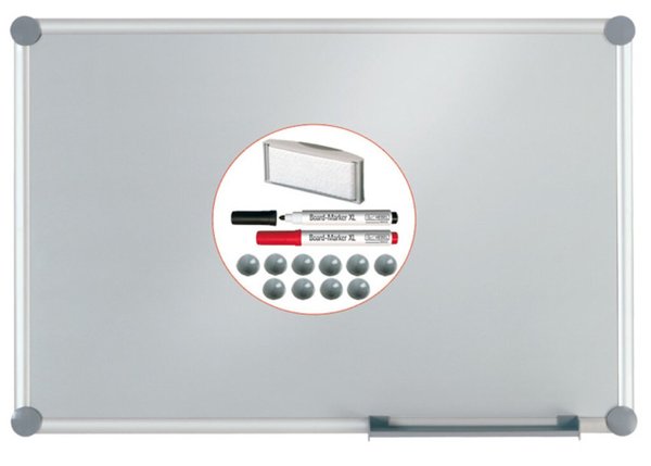 Whiteboard 2000 MAULpro Set silver Alurahmen