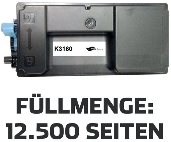 New Build Toner-Kit ersetzt Kyocera TK3160, schwarz, für P3045DN