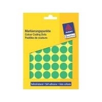 ZWECKFORM AVERY Markierungspunkte, Durchmesser 18 mm, grün Inhalt: 1056 Etikett