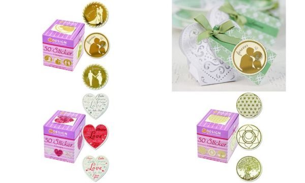 ZWECKFORM AVERY Zweckform ZDesign Sticker auf Rolle "Lebensblume" Transparentfo