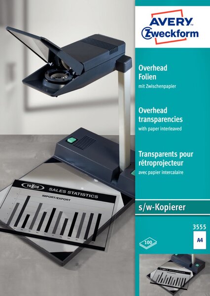 ZWECKFORM Avery Zweckform - Backlit Film - A4 (210 x 297 mm) - 100 Stck. (3555) ZWECKFORM Avery Zweckform - Backlit Film - A4 (210 x 297 mm) - 100 Stck. (3555)