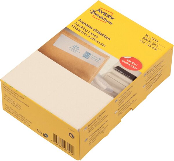 ZWECKFORM Frankier-Etiketten 132x45mm (3444)