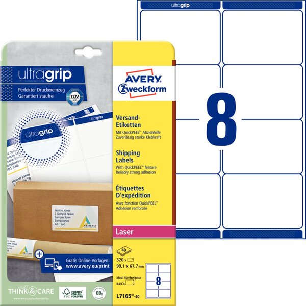 ZWECKFORM Labels L7165 (40SH) ZWECKFORM Labels L7165 (40SH)