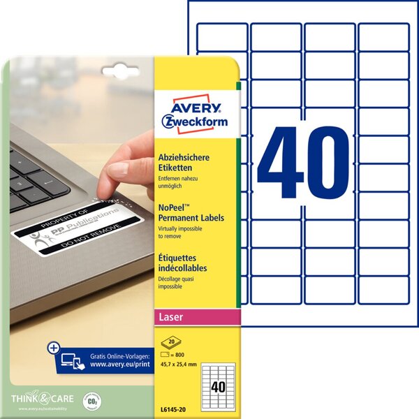 ZWECKFORM Labels NoPeel A4 L6146 (20sh)