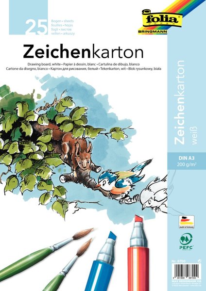 Zeichenkarton 200g/qm DIN A3 