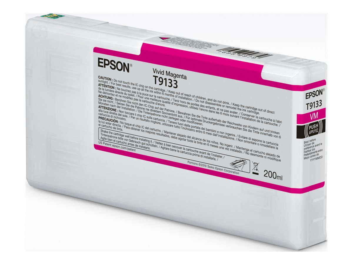 EPSON T9133 Vivid Magenta Ink Cartridge 200ml