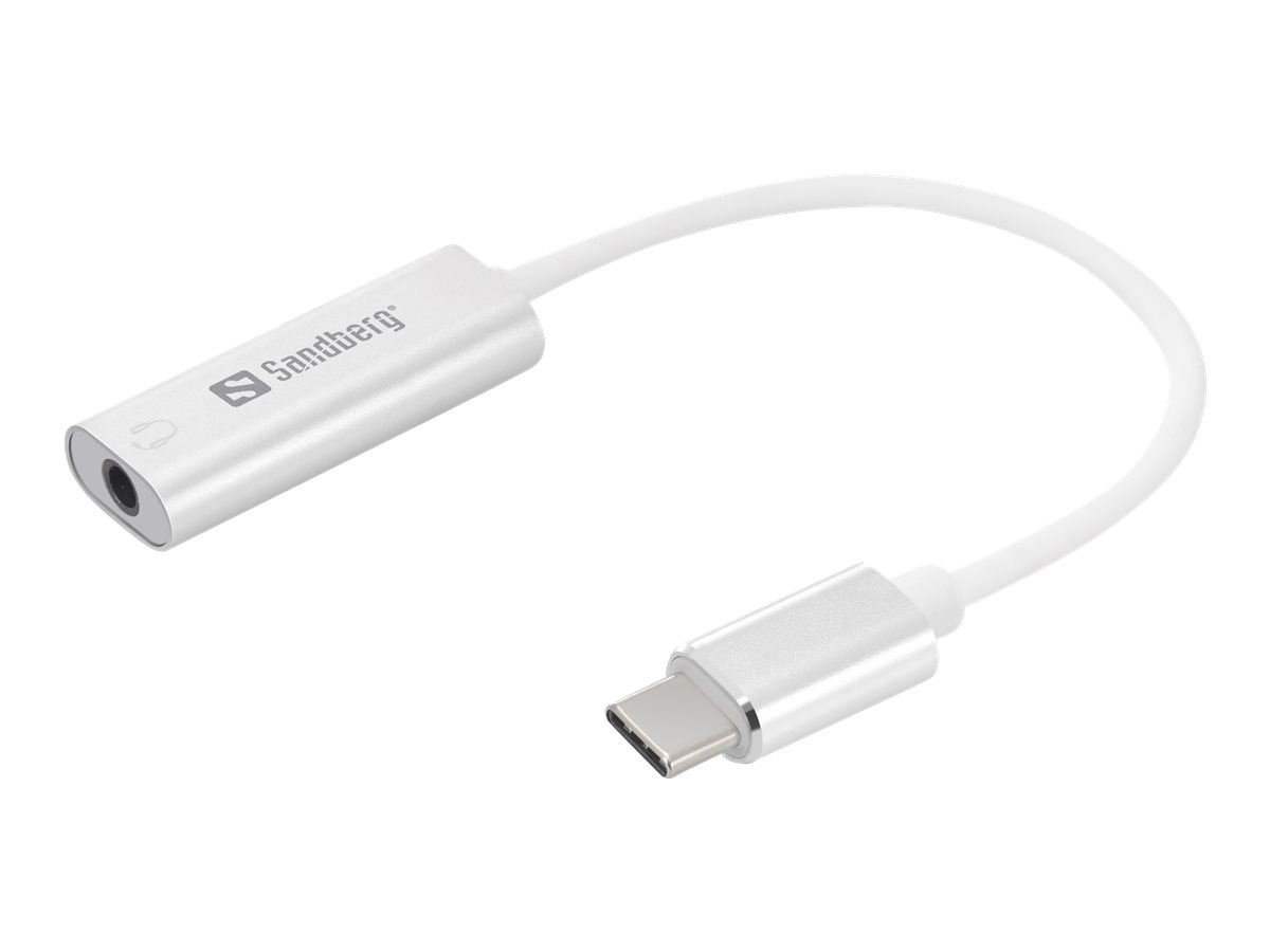 SANDBERG - Adapter USB-C auf Klinkenstecker - USB-C (M) bis Stereo Mini-Klinken