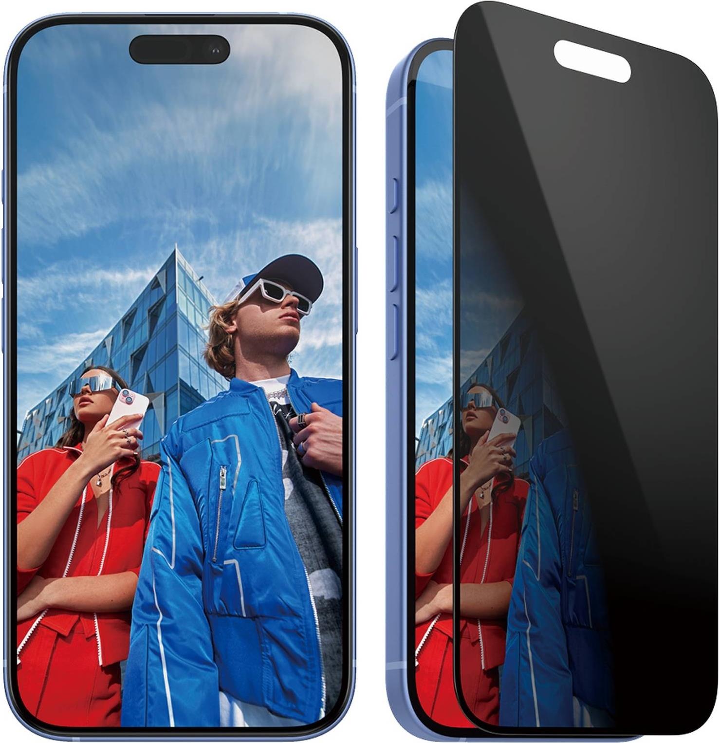 PanzerGlass™ Privacy Display-Blickschutzglas für Apple iPhone 15, iPhone 16
