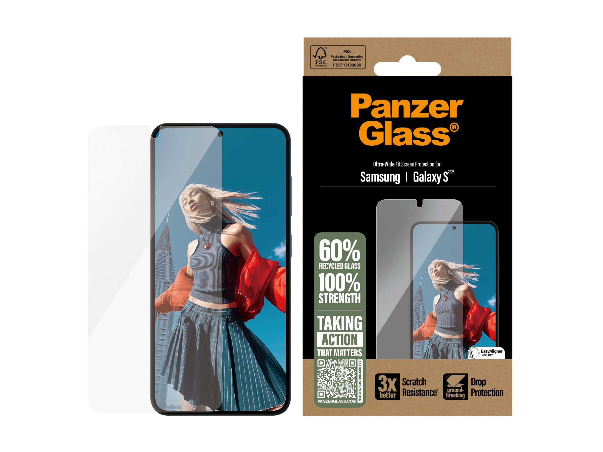 PanzerGlass™ Display-Schutzglas für Samsung Galaxy S25