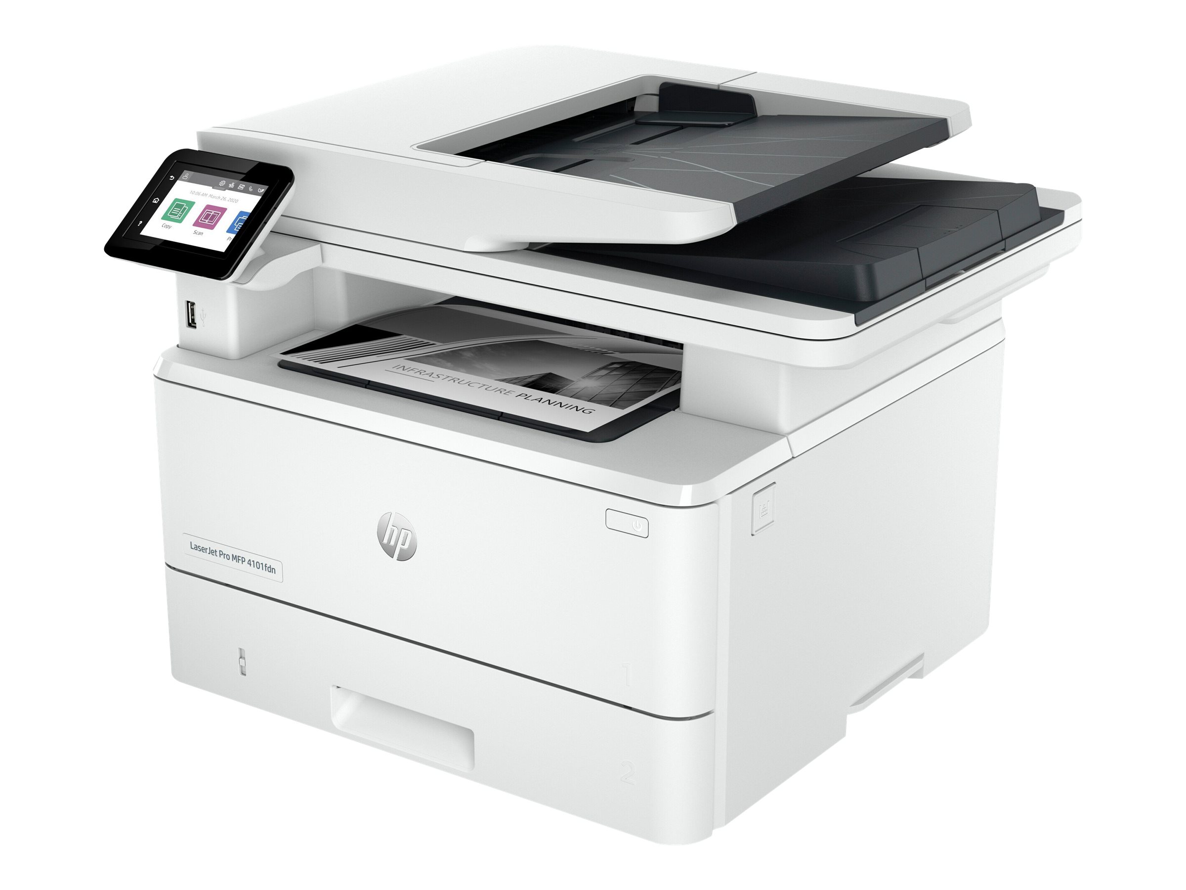 HP LaserJet Pro MFP 4102fdw 4 in 1 Laser-Multifunktionsdrucker weiß, HP Instant Ink-fähig
