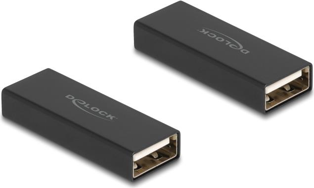 DELOCK Adapter Gender Changer USB 2.0 Typ-A Stecker zu Stecker Metall