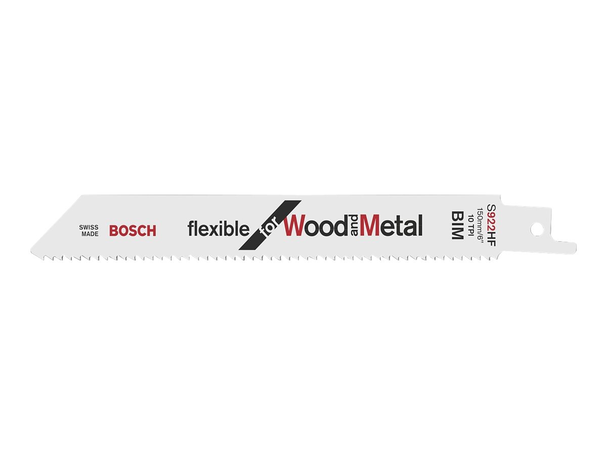 100 BOSCH S 922 HF Flexible for Wood and Metal Säbelsägeblätter