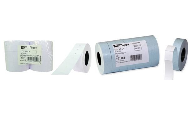 agipa Etiketten für Preisauszeichne r, 16 x 18 mm, weiß (66000205)
