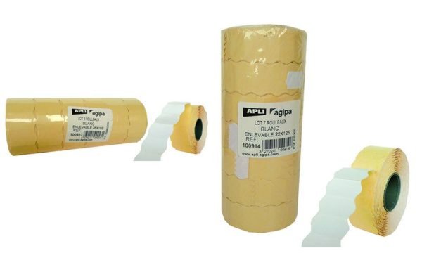 agipa Etiketten für Preisauszeichne r, 22 x 12 mm (62000056)