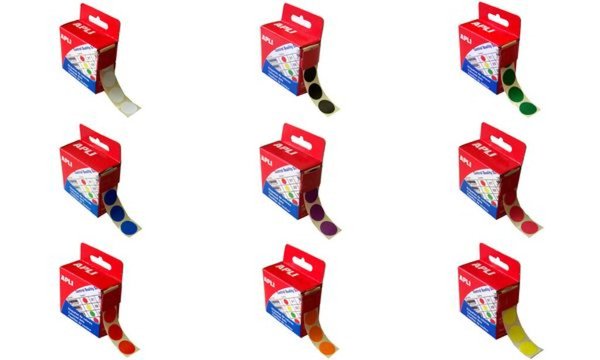 agipa Markierungspunkte, Durchmesse r: 15 mm, rund, blau (66000223)