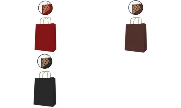 agipa Papiertragetasche - aus Kraft papier, mittel, rot (66000282)
