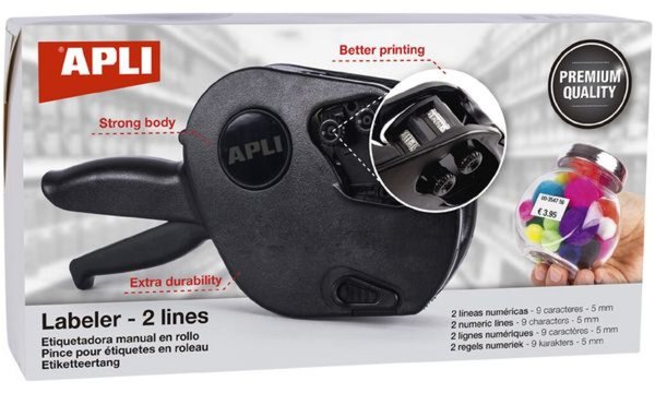 agipa Preisauszeichner 102365, 2-ze ilig, 9-stellig (62000104)