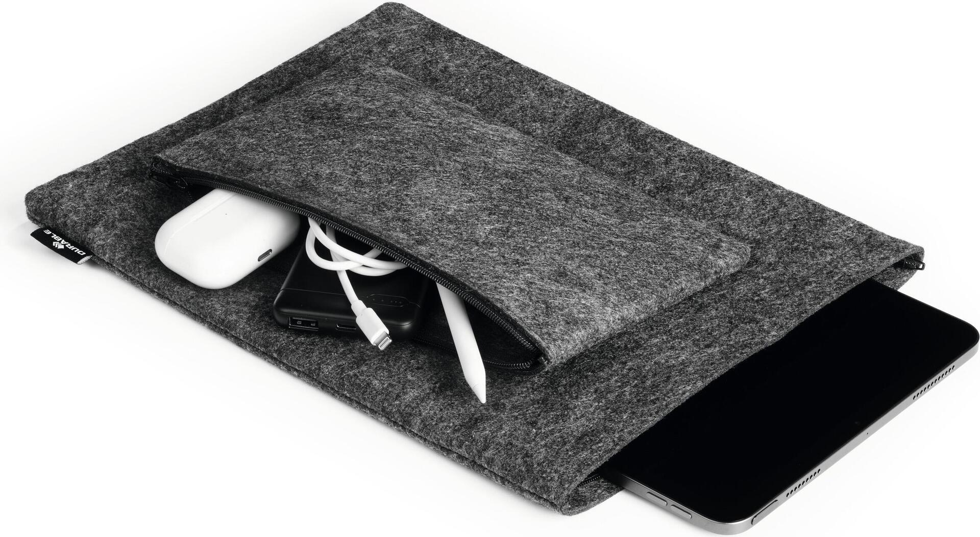DURABLE Laptophülle MultiBag EFFECT, 13", PET-Filz, grau