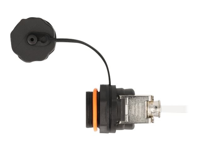 DELOCK Kabelverbinder RJ45 Buchse zu Cat.6A LSA mit Verschlusskappe wasserfest