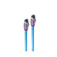 SHIVERPEAKS BASIC-S Patchkabel, Kat. 8, S/FTP, 1,5 m, blau RJ45 Stecker - RJ45 