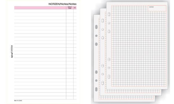 bind Ersatzeinlagen Notizblätter Ma nager, A5, liniert (59448006)