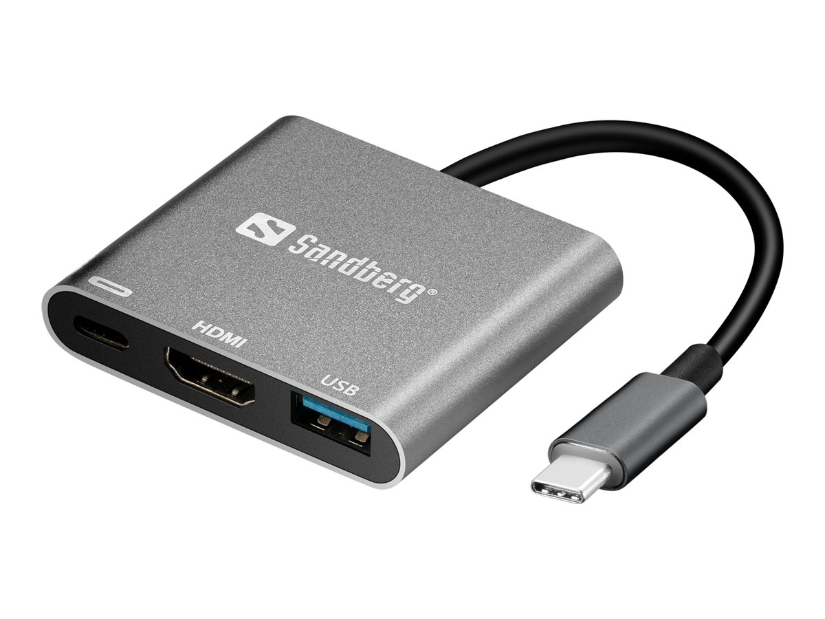 SANDBERG USB-C Mini Dock HDMI+USB SANDBERG USB-C Mini Dock HDMI+USB