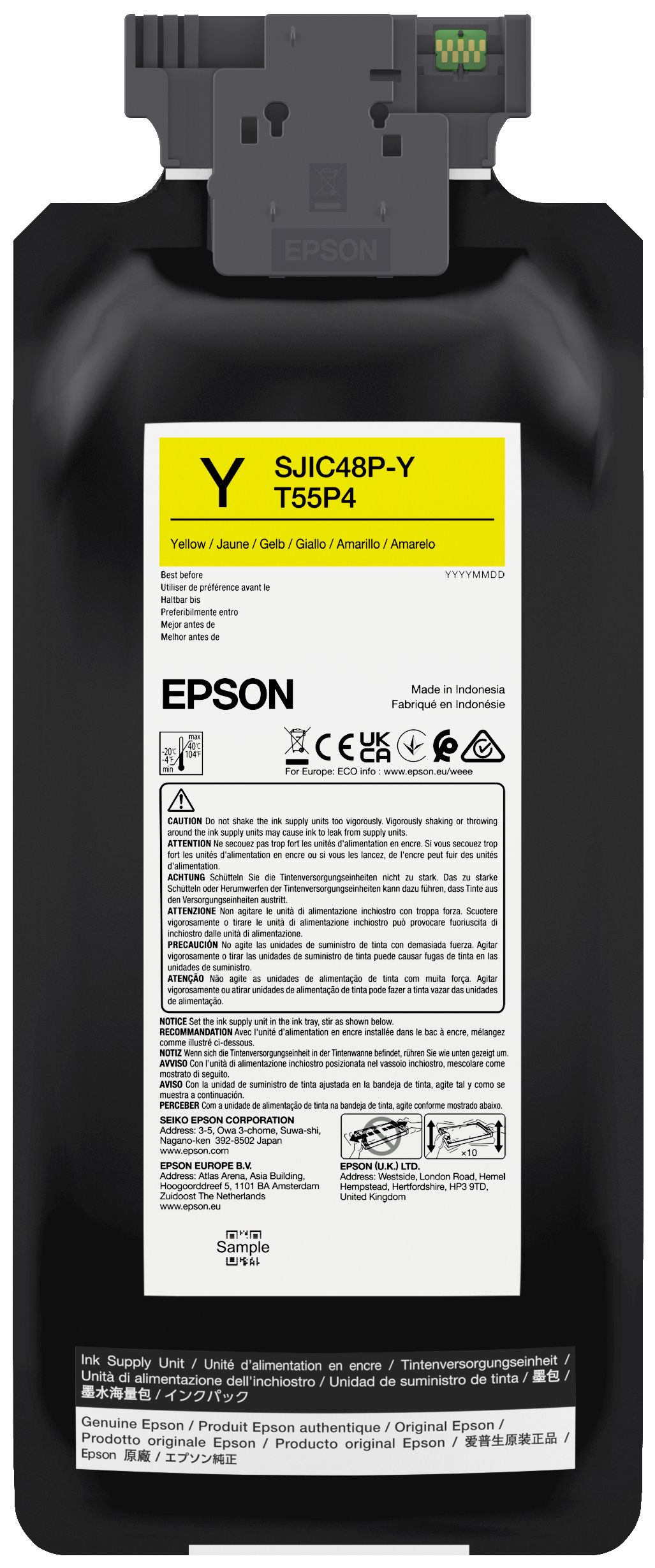 EPSON SJIC48P-Y INK CARTRIDGE CW C8000E YELLOW (C13T55P440)