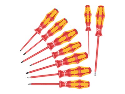 WERA VDE Schraubendreher-Set 9teilig 160i/162i/167i/9 Schlitz, Kreuzschlitz Phi