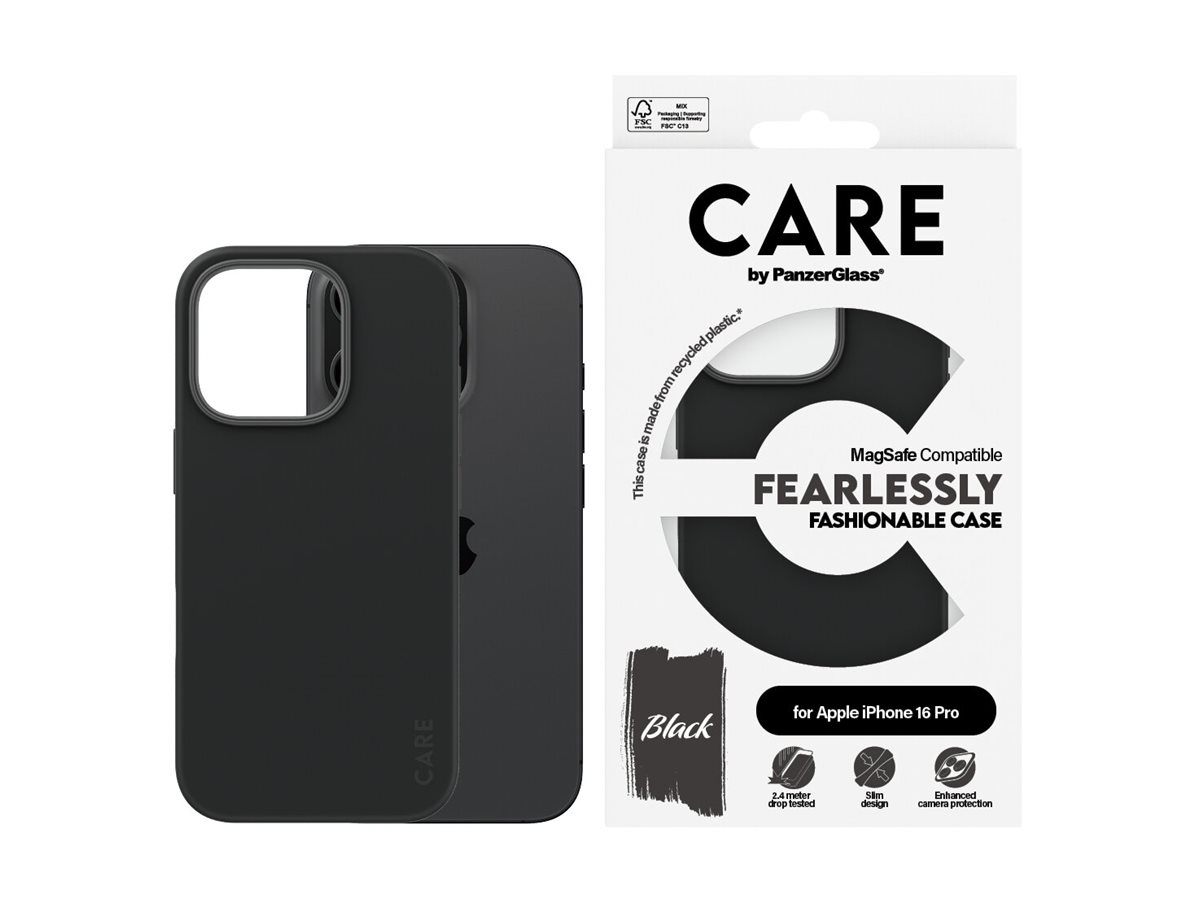 CARE by PanzerGlass® Fashionable Case Handy-Cover für Apple iPhone 16 Pro schwarz